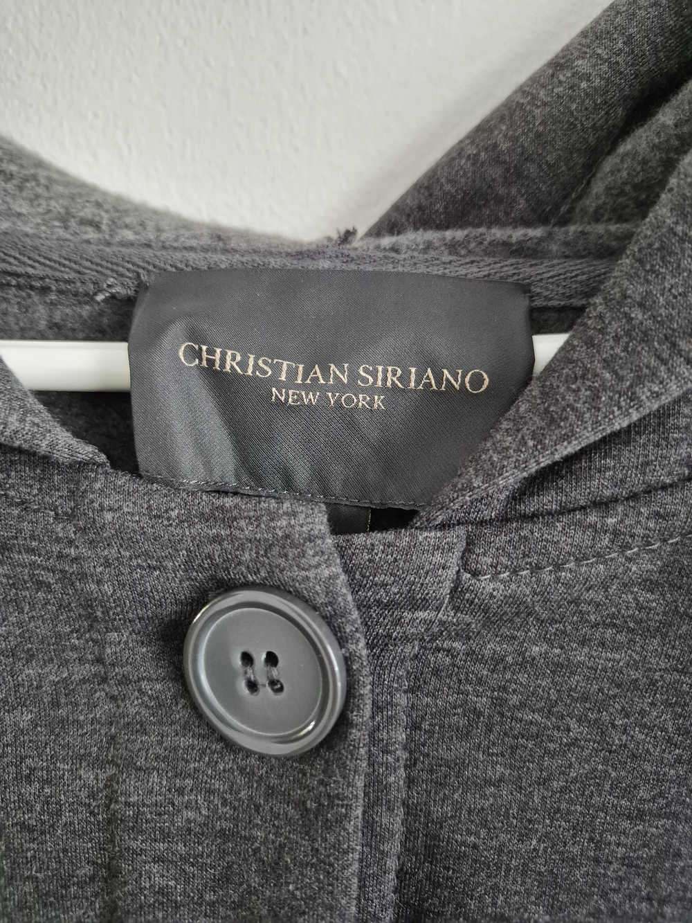 Christian Siriano Women's Gray Hooded Coat
